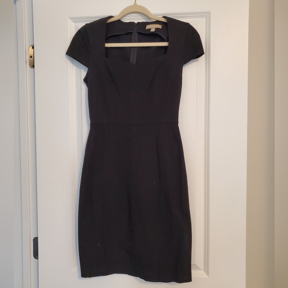 Banana Republic Black Asymmetrical Sheath Dress